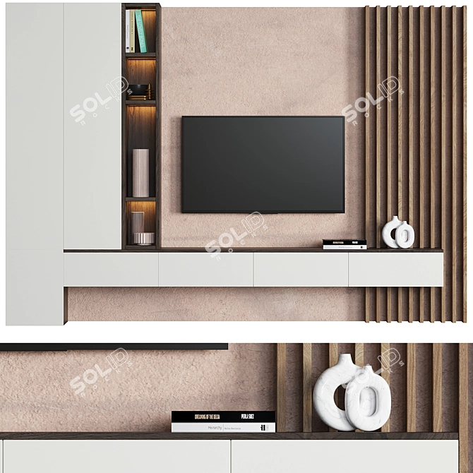 2014 TV Set 4 - 370cm x 41.77cm x 257cm 3D model image 1