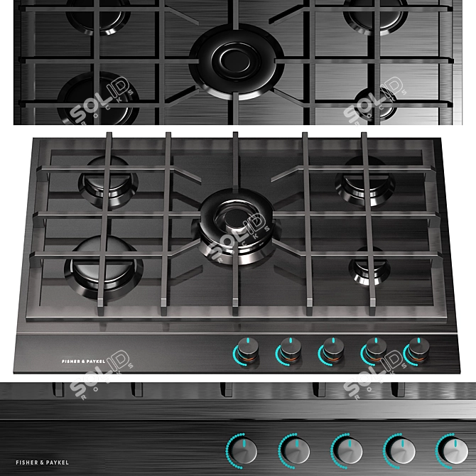 Premium Kitchen Appliance Set: Whirlpool & Fisher&Paykel 3D model image 4