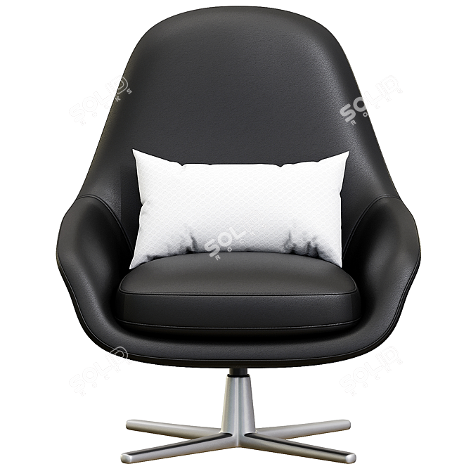 SVEVA SOFT Swivel Armchair  3D model image 3