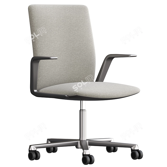 Arper Kinesit Met Chair: Sleek Ergonomic Seating 3D model image 1