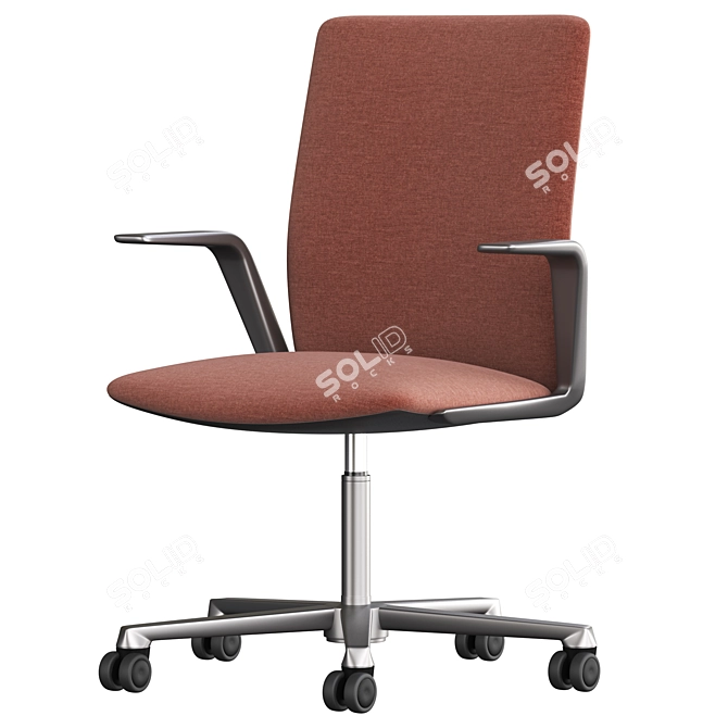 Arper Kinesit Met Chair: Sleek Ergonomic Seating 3D model image 3