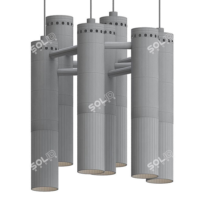 Ike Loft Pendant Chandelier 3D model image 2