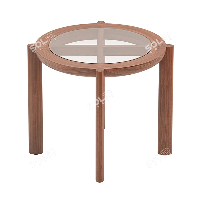 Sleek Spoke Coffee Table: Modern Design, Functional 3D model image 5