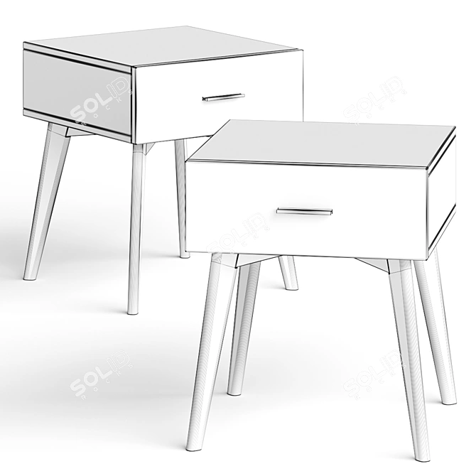 Mitra: Cosmo Bedside Table 3D model image 2