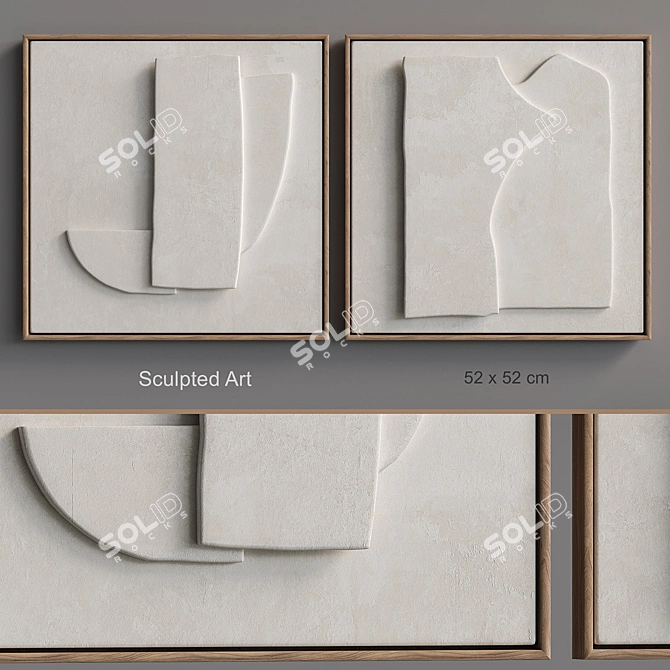 Unique 3D Relief Artwork 3D model image 1