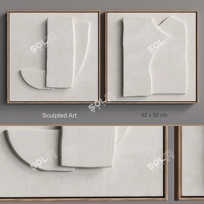 Unique 3D Relief Artwork 3D model image 3