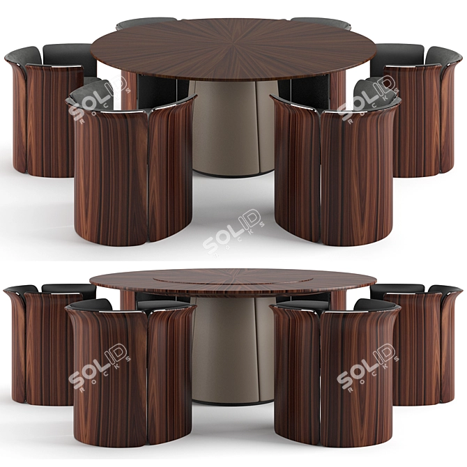 Bentley Home Dining Set 3D model image 1