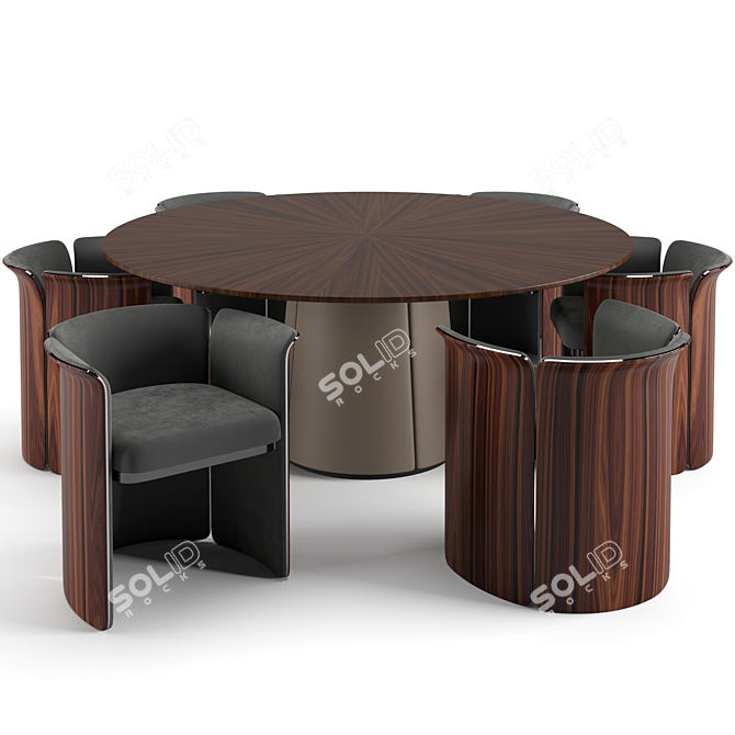 Bentley Home Dining Set 3D model image 2