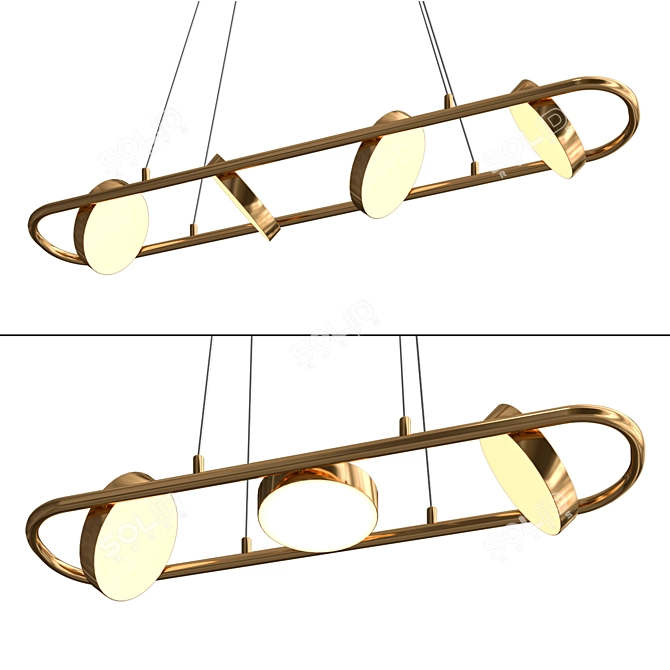Elegant Liveig B Pendant Lights 3D model image 2
