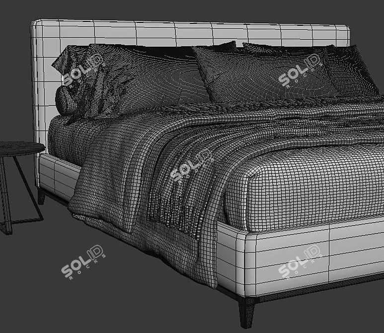 Luxurious Minotti Andersen Bed - 3D Model & Render 3D model image 4
