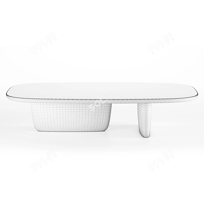 Sleek Serenity: TOBI-ISHI Coffee Table 3D model image 3