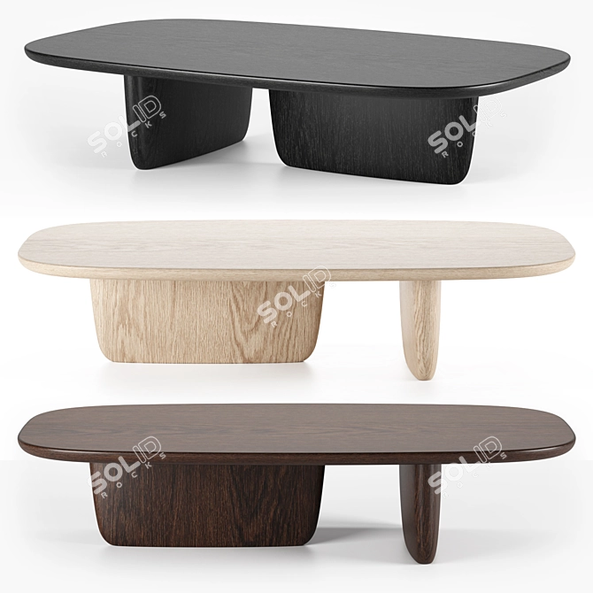 Sleek Serenity: TOBI-ISHI Coffee Table 3D model image 4