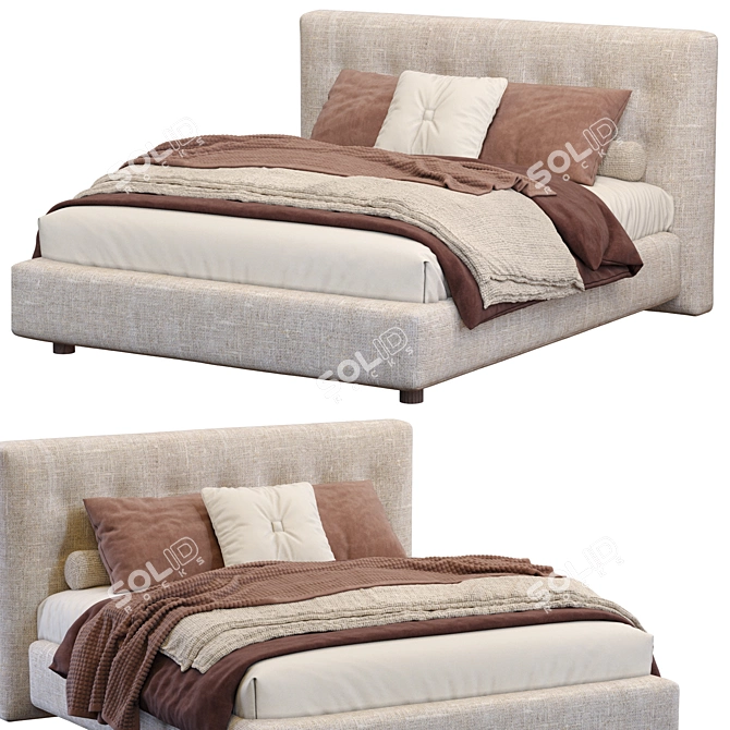 Arca Bed: Stylish Sleep Solution 3D model image 2