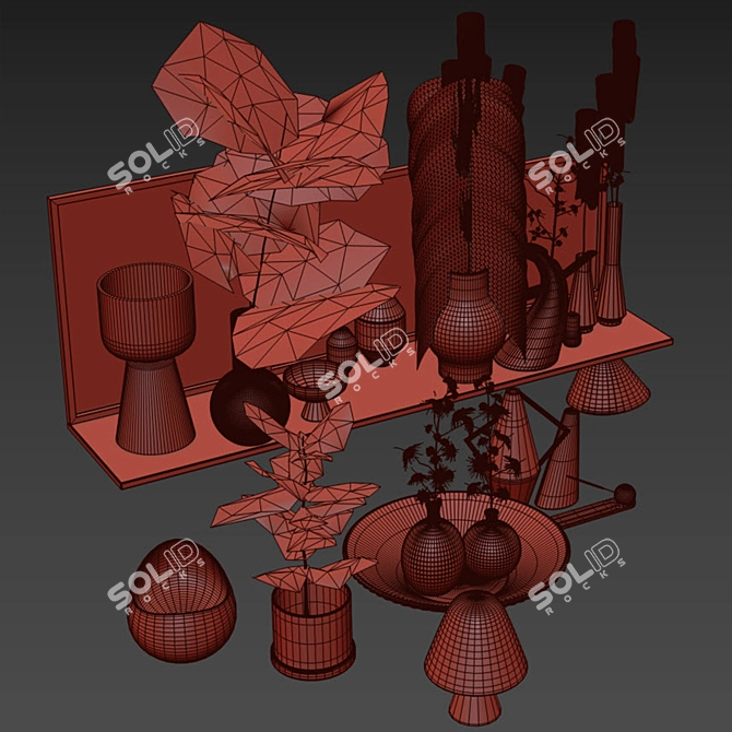 Elegant Decor Set for Any Room 3D model image 2