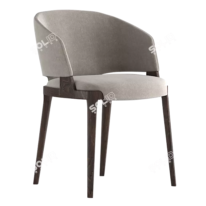 Modern Potocco Velis Chair 3D model image 1