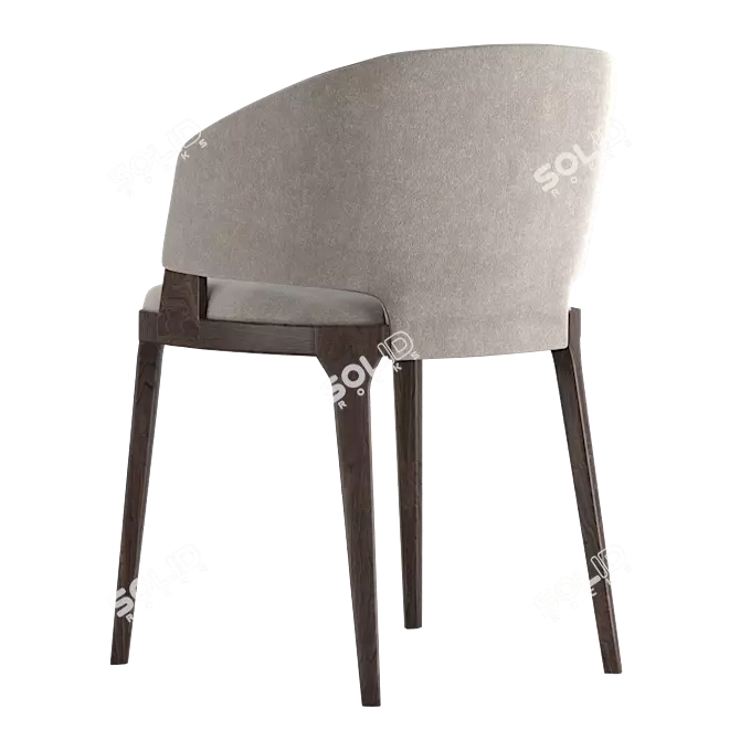 Modern Potocco Velis Chair 3D model image 2