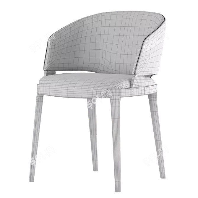 Modern Potocco Velis Chair 3D model image 3