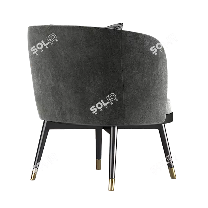 Sleek Daphne Armchair: Luxury & Elegance 3D model image 2