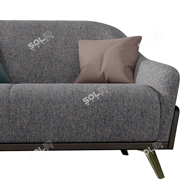 Luxurious Lion Sofa: Italian Craftsmanship and Unparalleled Comfort 3D model image 6