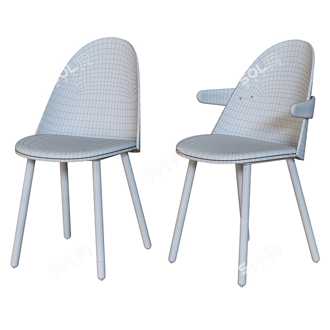 Modern TEULAT Uma Chair - Comfort and Style 3D model image 6