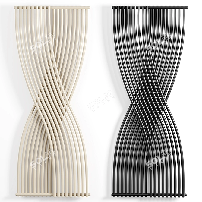 Elegant Italian CLESSIDRA Radiator 3D model image 1