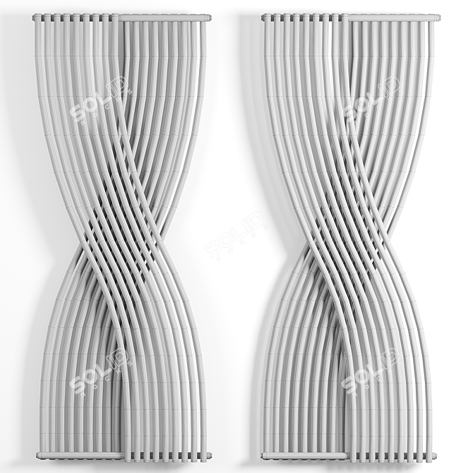 Elegant Italian CLESSIDRA Radiator 3D model image 2