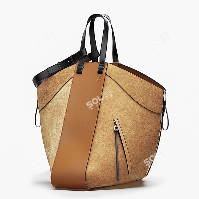 LOEWE Hammock Tote: Versatile Calfskin Bag 3D model image 1