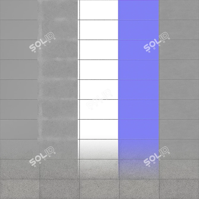 Seamless Pavement Texture Kit 3D model image 2