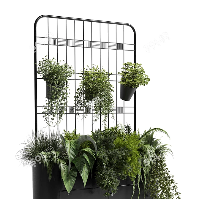 Versatile Wall Decor: Shelves for Library, Closet & Plant Showcase 3D model image 4