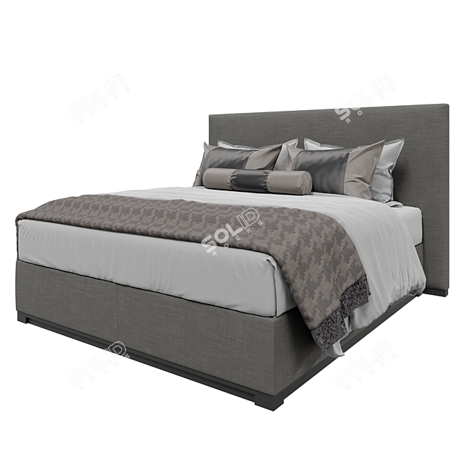 Bardo Due Meridiani: Sleek and Spacious King-size Bed 3D model image 1