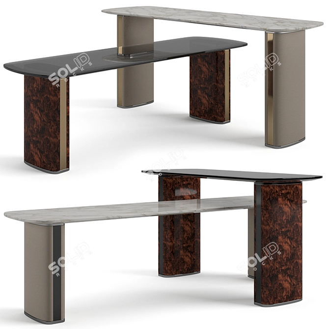 Bentley Home Neston Coffee Tables: Elegant and Versatile Set 3D model image 1