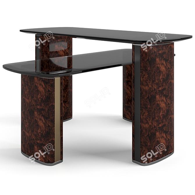 Bentley Home Neston Coffee Tables: Elegant and Versatile Set 3D model image 2