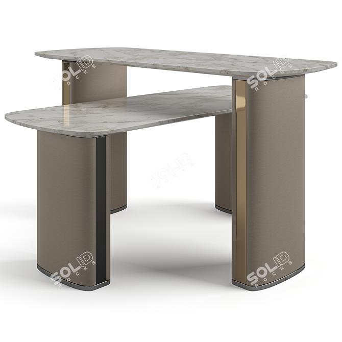 Bentley Home Neston Coffee Tables: Elegant and Versatile Set 3D model image 3