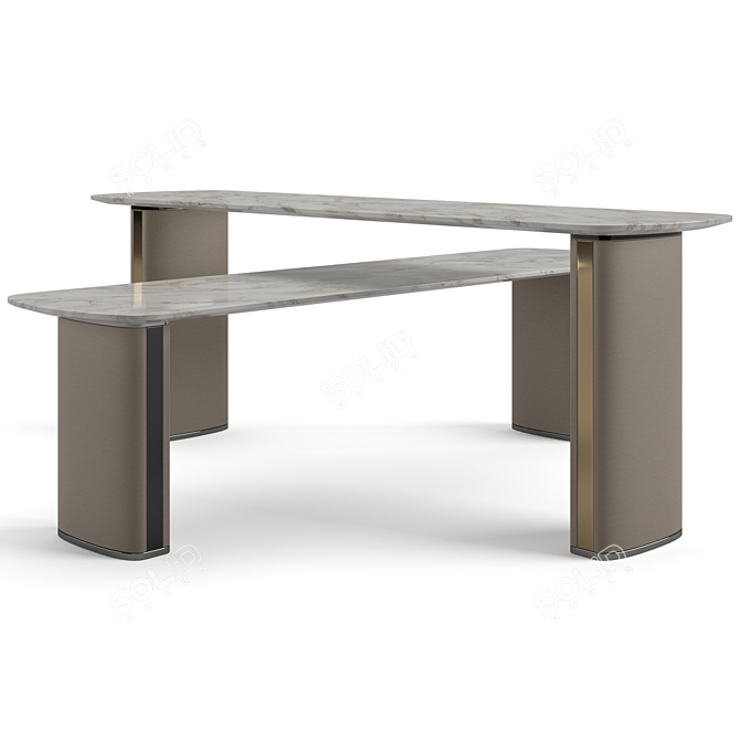 Bentley Home Neston Coffee Tables: Elegant and Versatile Set 3D model image 6