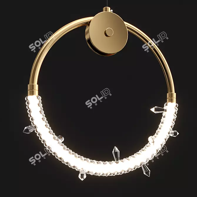 Acosta Pendant Light: Elegant Illumination-
(Diameter: 46cm, Polys: 45,235, Verts: 26 3D model image 1