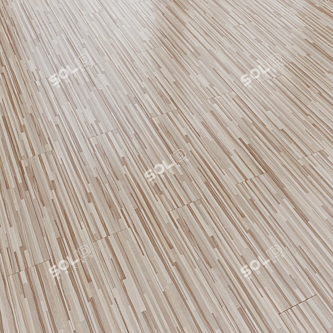 Linear Shift Parquet Flooring 3D model image 1