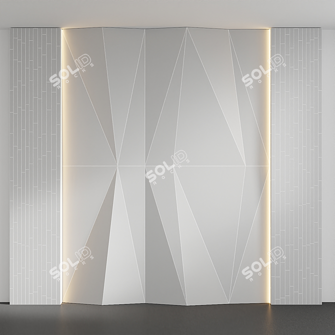 Astana Gray Ceramic Wall Tile 3D model image 2