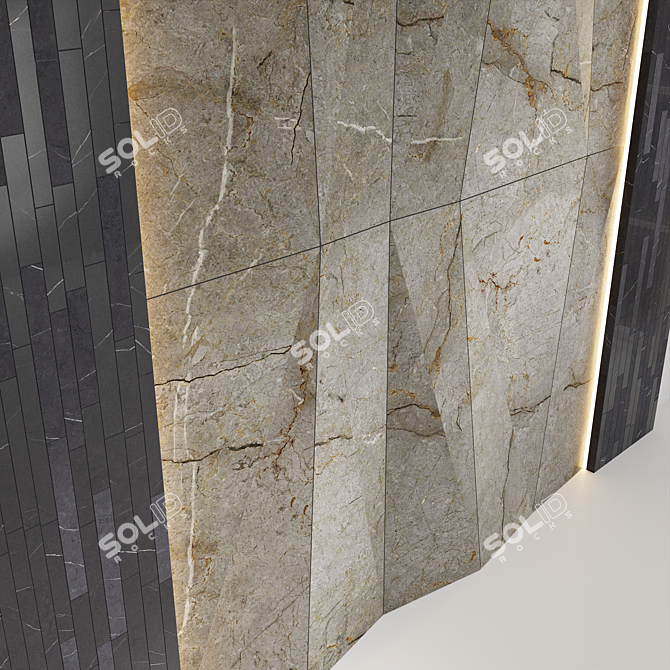 Astana Gray Ceramic Wall Tile 3D model image 3