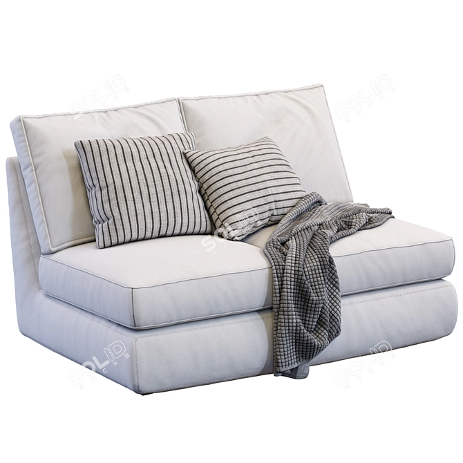 Kivik Sofa: Stylish and Versatile by Ikea 3D model image 4
