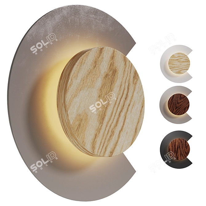 Cookie Glow: LED Wall Lamp 3D model image 1