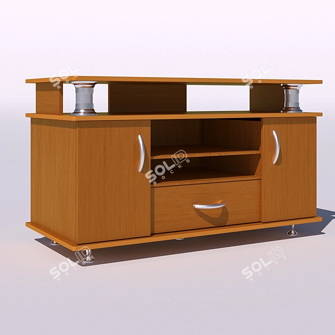 Sleek TV Plasma Cabinet - Modern Design 3D model image 2