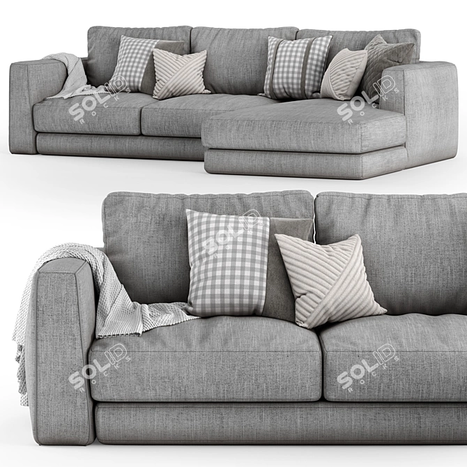 Bodema BARCLAY Corner Sofa: Modern and Stylish 3D model image 2
