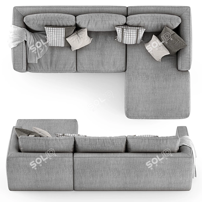 Bodema BARCLAY Corner Sofa: Modern and Stylish 3D model image 4