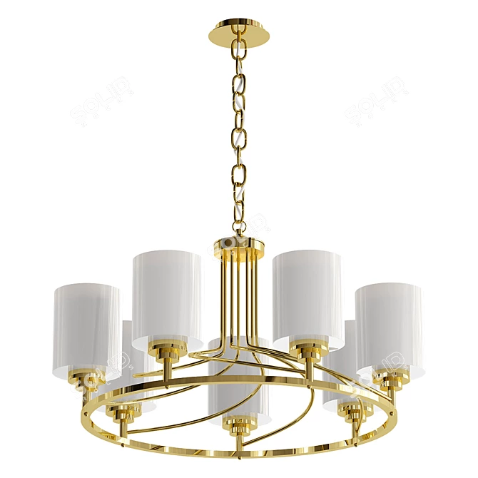 Elegant Plexus Chandelier 3D model image 1