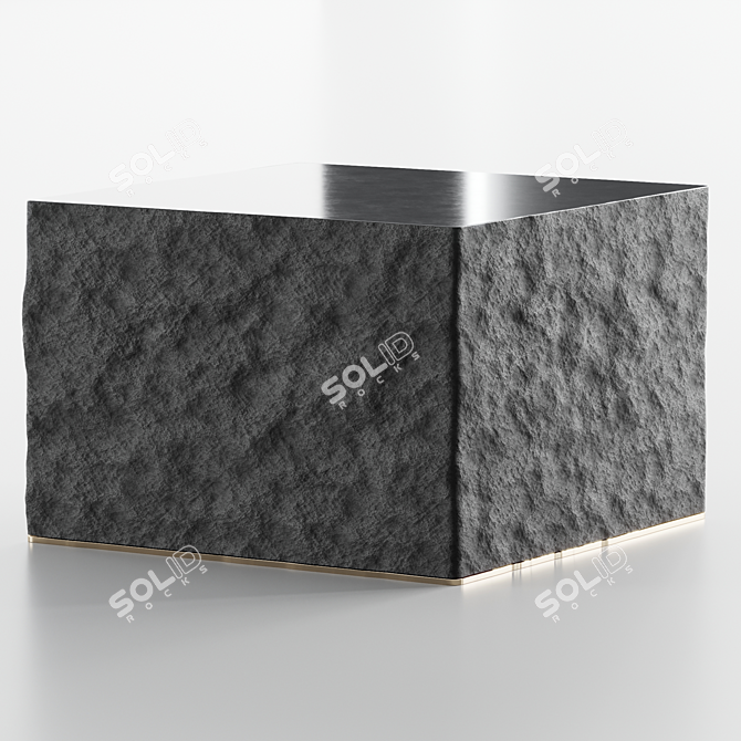 Stylish Stone Coffee Table 3D model image 6