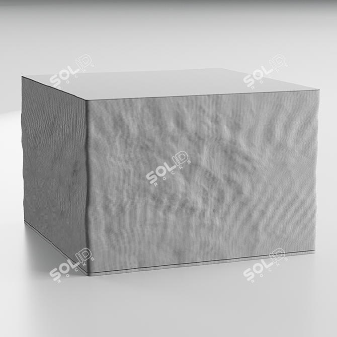 Stylish Stone Coffee Table 3D model image 7