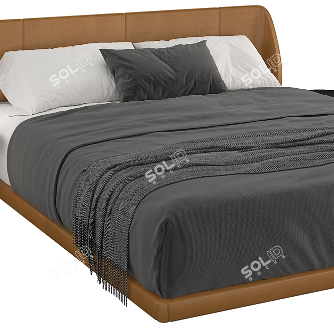 B&B Italia Alys: Sleek and Stylish Bed 3D model image 2