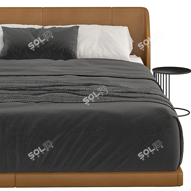 B&B Italia Alys: Sleek and Stylish Bed 3D model image 3