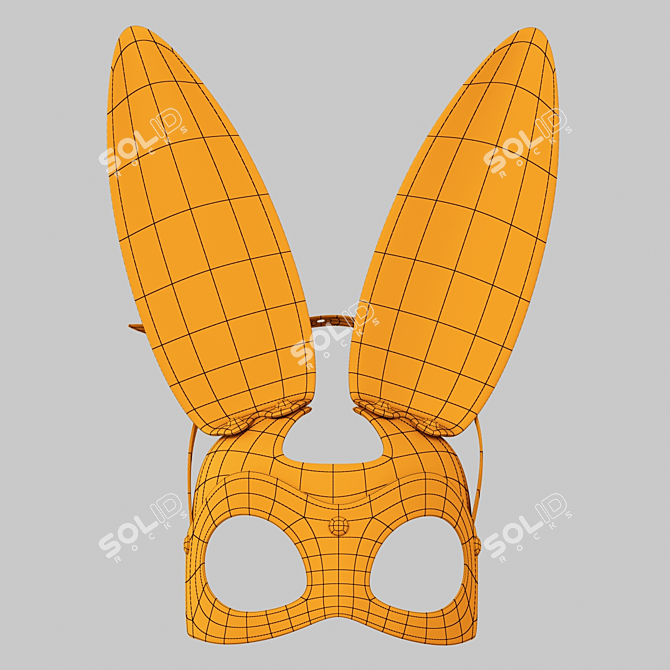 BDSM Hare Mask - High Quality 3D Model 3D model image 5