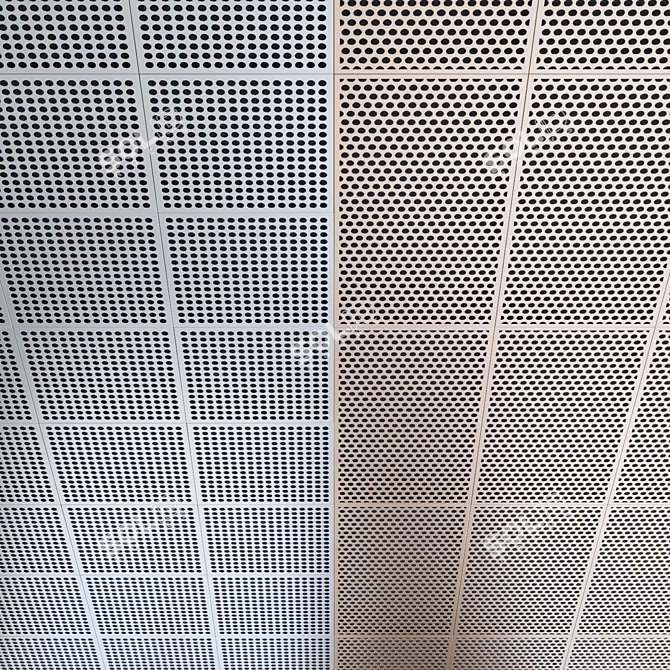 Decorative Metal Perforated Panels 3D model image 1